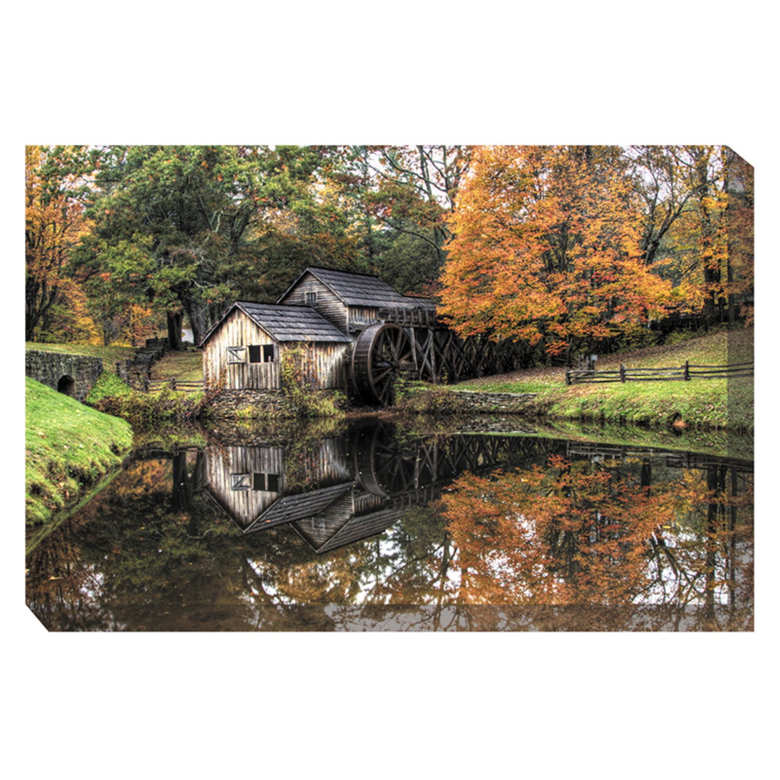Outdoor Waterproof and Weatherproof Wall Canvas Art, OLD MILL Walmart