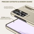 thumbnail image 4 of Compatible S Pen Case for Samsung Galaxy S23 Case with Kickstand & S Pen Holder,Hard Shockproof PC Full Coverage Stand Phone Case for Samsung Galaxy S23 Case Women,Galaxy S23 Case Champagne Gold, 4 of 14