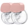 Momcozy Double Wearable Breast Pumps, Portable Electric Breast Pump - 24mm Light Pink