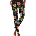 thumbnail image 6 of Women's Wide Leg Pants Print Harem Trousers Slip On Trousers Boho Beach Trousers Lightweight Casual Loose Trousers With Pockets Stretch Dress Casual Flowy Palazzo Pants Women, 6 of 7