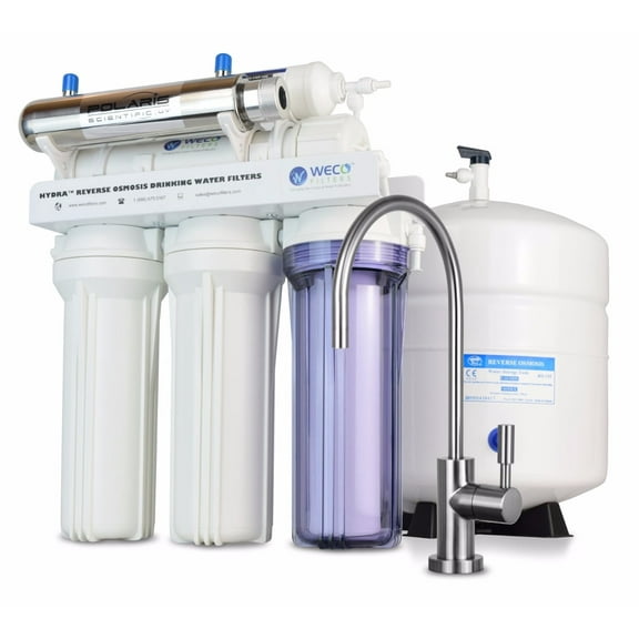 WECO HYDRA-75UV Reverse Osmosis Drinking Water Filtration System with UV Disinfection Unit