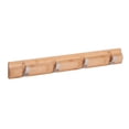 thumbnail image 3 of Honey Can Do Bamboo Wall Hanger with 5 Chrome Hooks, 3 of 3