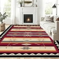 thumbnail image 4 of 6.5'x10' washable carpet for living room big carpet for bedroom area rug non slip living toom area rug neutral area rug, 4 of 10