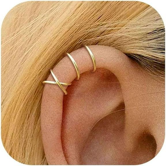 Earrings for Women Ear Cuffs Non Piercing Clip on Earrings Trendy Gold Earrings Jewelry for Women Gifts