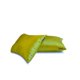 thumbnail image 2 of Funda de cojín lumbar de lujo HomeCentric, color chartreuse, paquete de 2, 35 x 50 cm (14" x 20"), funda de cojín rectangular de satén liso, estilo moderno - Chartreuse Slub Satin, 2 of 5