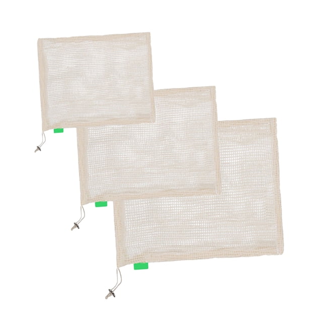 UPOUART 3Ud Bolsas De Reutilizables Para Almacenaje De Y Verduras Beige