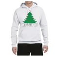 thumbnail image 2 of Lets Get Lit Xmas Tree Ugly Christmas Sweater Unisex Graphic Hoodie Sweatshirt, White, 2XL, 2 of 3