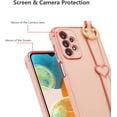 thumbnail image 4 of for Samsung Galaxy A23 4G/5G Case with Wristband Kickstand Plating Case Cover Slim Glossy Bling Phone Case Soft TPU Shockproof Bumper Case Luxury Electroplated Case,Pink, 4 of 12