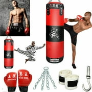 Punching Bag Thai MMA Training Futness Workout Sandbags Boxing Bag With 2 Pairs Boxing Punching Gloves