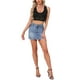 thumbnail image 2 of INSPIRAR CHIC Top de Mujer Sin Mangas de Encaje Floral con Escote en V Profundo, Cami Corto Talla XL Negro, 2 of 6