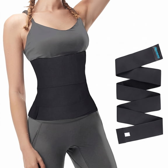 6M Elastic Waist Wrap Band, Adjustable Body Waist Trainer Tape, Flexible Tummy Wrapping Belt for Women Body Shaping Workout Daily Wear