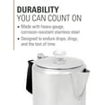 thumbnail image 4 of GSI Outdoors Glacier Stainless Percolator with Silicone Handle, 9 Cup, 4 of 8