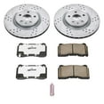 thumbnail image 3 of PowerStop Front Z26 Street Warrior Carbon-Fiber Ceramic Brake Pad and Drilled and Slotted Rotor Kit Fits: BUICK PONTIAC Select Models K2948-26, 3 of 9
