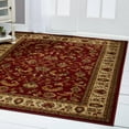 thumbnail image 2 of Home Dynamix Royalty Elati Traditional Ornate Damask Area Rug, Red/Ivory, 43"x62", 2 of 6