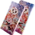 thumbnail image 5 of Samsung Galaxy S21 Wallet Case for Women, Premium PU Leather Prints Flip Cute Cover with Card Holder & Kickstand Feature Phone Case for Samsung Galaxy S21 Color owl, 5 of 12