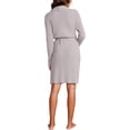 thumbnail image 3 of Barefoot Dreams CozyChic Lite Ribbed Robe, Dove Gray, Small-Medium, 3 of 3