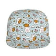 thumbnail image 2 of Fotbe Carrot Rabbit Flat Bill Visor Cap Classic Snapback Hat Polyester Foam Trucker Hat Trucker Cap Adjustable Baseball Cap, 2 of 9