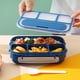 thumbnail image 4 of Bento Box para adultos, lonchera Bento para niños con 4 compartimentos y cuchara, caja de almacenamiento de alimentos a prueba de fugas de 1000 ML para la escuela, 4 of 5