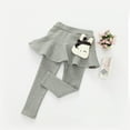 thumbnail image 3 of Huanglei Toddler Trendy Girls' Leggings Skirt Ruffle Skirt Pants Kids, 3 of 3