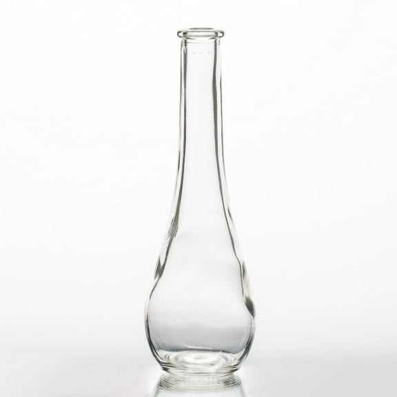 Richland Clear Round Teardrop Bud Vase 7" Set of 12