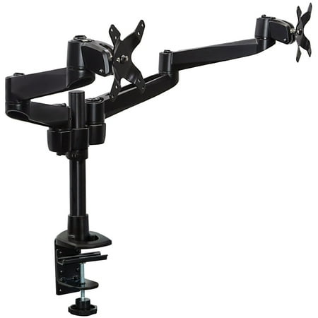 UPC: 0852669498311 | Mount-It! Dual Monitor Desk Mount | Fits 13 -24  Computer Screens | TAA Compliant