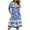 White Blue Floral, variant on Fantaslook Nightgowns for Women Ruffle Sleeve Button Midi Dress Floral Mumu Dresses Loose Flowy Moo Moo Dresses with Pockets