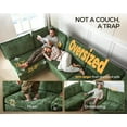 thumbnail image 3 of BEDEEP 120.1'' Modular Sectional Sofa with Storage Ottoman, L Shaped Chenille Cloud Couch, Convertible 6-Seater Sofa with Chaise for Living Room, Green, 3 of 8