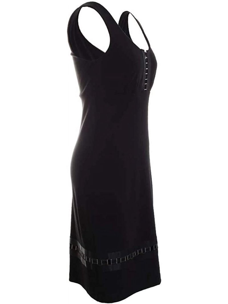 Nicole Miller Artelier BLACK Heavy Jersey V Neck Square Dress, US 6 -  Walmart.com