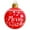 red, variant on Christmas Inflatable Ball Outdoor Decoration, 23.6 Inch Giant Merry Christmas Ornament Yard Decor Waterproof PVC Inflatable Ornament for Lawn, Garden, Party Holiday Display