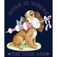 thumbnail image 2 of Boy's Lady and the Tramp Home is Where the Dogs Are  Graphic Tee Navy Blue Medium, 2 of 4