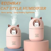 EDIMRAY Cat Air Humidifier USB Essential Oil Rabbit Diffuse Eliminate Static Electricity Clean Air Nano Spray Technology 7 Color Lights