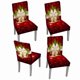 thumbnail image 1 of Juego de 4 fundas navideñas TITOUMI para sillas de cocina, elásticas, extraíbles y lavables, para decoración navideña, para comedor, hogar y hotel., 1 of 5