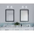 thumbnail image 3 of Glance Collection Two-Light Polished Chrome Etched White Linen Glass Farmhouse Bath Vanity Light, 3 of 3