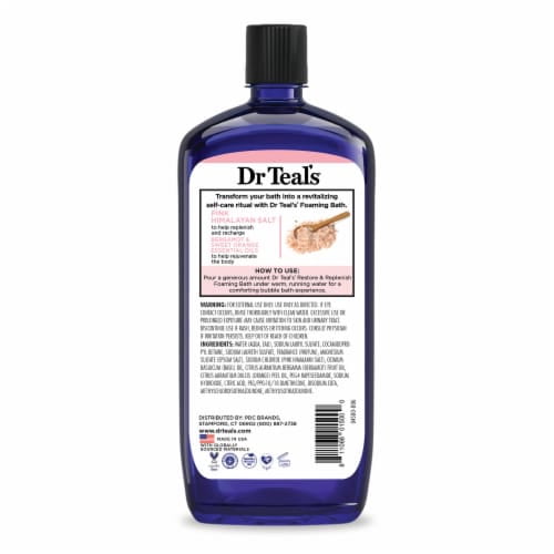 Pack of 2 - Dr Teal's Restore & Replenish Pink Himalayan Salt with Pure Epsom Salt Foaming Bath 34 fl oz