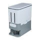 thumbnail image 2 of Dispensador de cereales BLESIY contenedor de almacenamiento de arroz grande gris, 2 of 8
