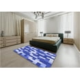 thumbnail image 5 of Ahgly Company Machine Washable Indoor Rectangle Transitional Jeans Blue Area Rugs, 5' x 7', 5 of 7