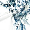 thumbnail image 3 of Extra Long Shower Curtain 72 x 84, Blue Floral Shower Curtain for Bathroom, Watercolor Plant Eucalyptus Leaves Fabric Shower Curtain Set with Hooks, 3 of 6