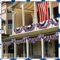 thumbnail image 6 of Patriotic Red, White & Blue Tinsel Garland 4th of July Independence Day Decoration 18 Feet Long for Party Decor, 6 of 6