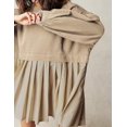 thumbnail image 5 of Womens Oversized Sweatshirt Dress Long Sleeve Crewneck Pullover Tops Relaxed Fit Sweatshirts Mini Dress, 5 of 5