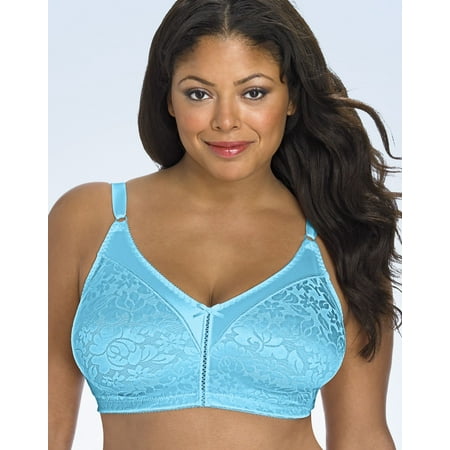 Bali Double Support Women`s Lace Wirefree Bra with Spa Closure -