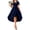 Dark Blue, variant on Women Dresses Cocktail Short Sleeve V Neck Sun Dress Solid Color Ruffle Stretchy Regular Fit Date Night Dress Beach Essentials for Women for Beach and Vacation Green XL