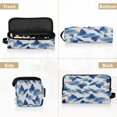 thumbnail image 5 of Hair Tool Organizer Bag with Heat Resistant Mat Removable Travel Storage Case for Hot Air Brushes Curling Irons Blue and White Butterfly, 5 of 8
