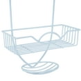 thumbnail image 5 of Bath Bliss Rainbow Design Metal Shower Organizer, White, 5 of 8