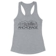 thumbnail image 1 of Skyline Anchorage Tank Top Fitted Racerback Women's Large Heather Grey, 1 of 5
