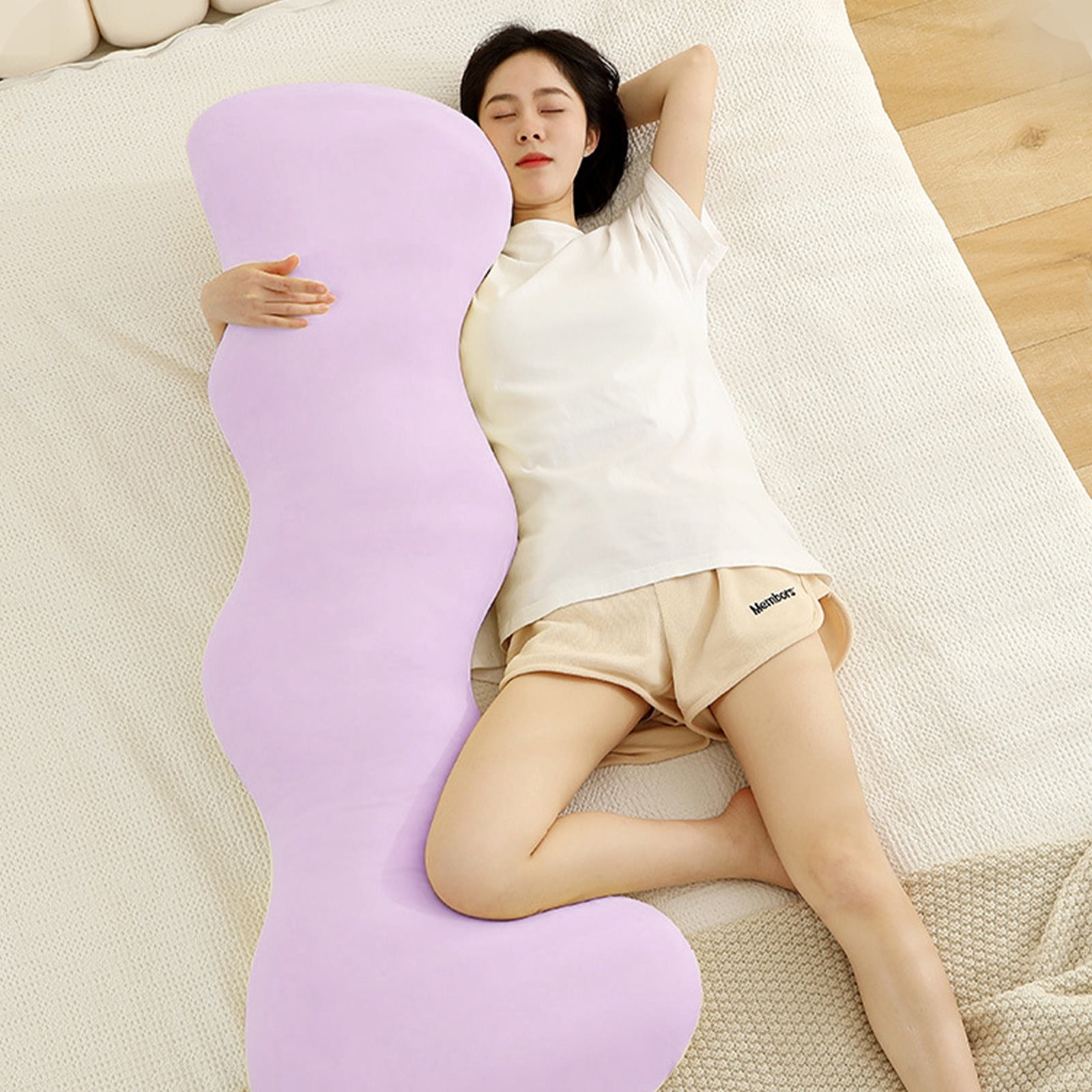 PUSPU Cooling Full Body Pillow for Adults Extra Long Shredded Foam Bed Pillow