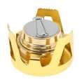 thumbnail image 4 of LOVIVER Mini Brûleur Portable Compact en Aluminium et Laiton pour Camping Or, 4 of 8