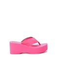 thumbnail image 5 of No Boundaries Women's Wedge Thong Sandals, 5 of 8