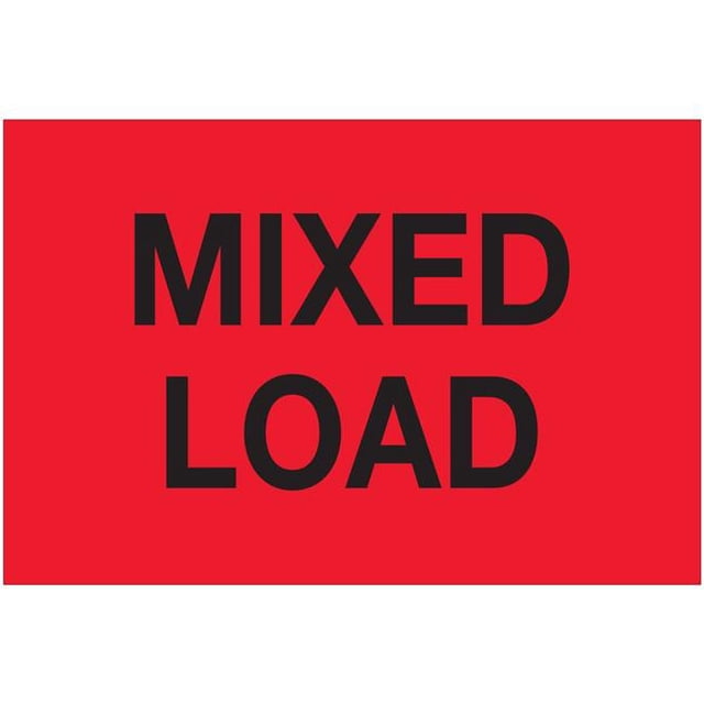 Étiquettes de Chargement Mixte DL1624 2 x 3 Po&44; Rouge Fluorescent