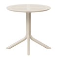 thumbnail image 2 of WestinTrends Playa 31.5" Round Plastic Outdoor Patio Dining Table for 4, Sand, 2 of 14