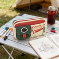 thumbnail image 2 of Btomtd Vintage Contrasting Pencil Case Large Capacity Dirt Pencil Case Pencil Case For Elementary School Students And Non Collision, 2 of 6